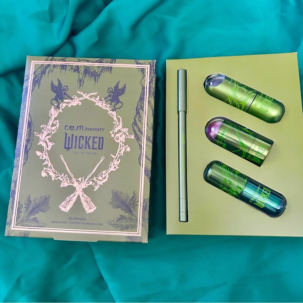 r.e.m. beauty x wicked elphaba makeup set